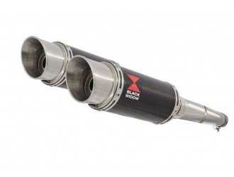 2-2 Exhaust Silencer Kit with 200mm Round Carbon...