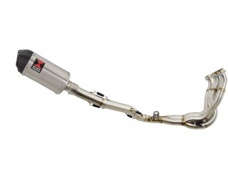 4-1 De-Cat Exhaust System 200mm Oval Stainless Carbon Tip...