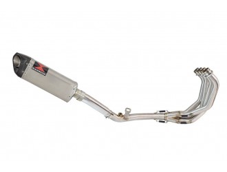 De Cat Exhaust System + 300mm Tri Oval Stainless Carbon...