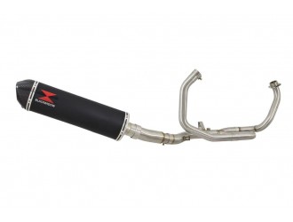De Cat Race Exhaust System + 400mm Oval Black Stainless...