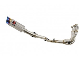 De Cat Full Exhaust System 200mm Round Blue Tip Stainless...