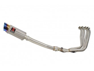 Exhaust System with 200mm Round Blue Tip Stainless...