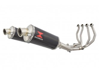4-2 Performance Exhaust System 300mm Oval Carbon Silencer...