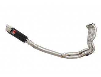De Cat Full Exhaust System 230mm Round Black Stainless...