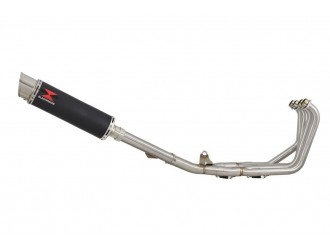 Exhaust System + 360mm GP Round Black Stainless Silencer...