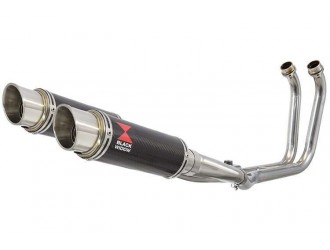 2-2 Full Exhaust System with 230mm GP Round Carbon...