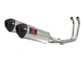2-2 Full Exhaust System with 300mm Oval Stainless Carbon...