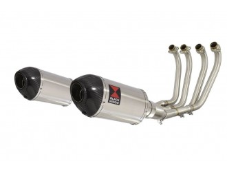 4-2 Exhaust System 200mm Oval Stainless Carbon Tip...