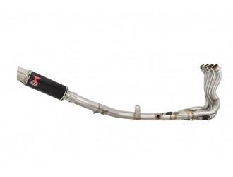 Race De Cat Exhaust System 230mm GP Round Black Stainless...