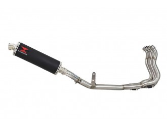 De-Cat Race Exhaust System + 400mm Oval Black Stainless...