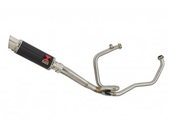 Full Exhaust System 230mm GP Round Carbon Silencer...