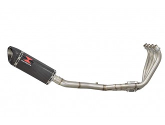 High Level De-Cat Exhaust System 300mm Tri Oval Full...