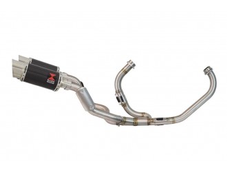 High Level Exhaust System 200mm Round Carbon Silencers...