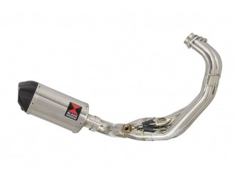 De-Cat Exhaust System 200mm Oval Stainless Carbon Tip...