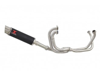Full Exhaust System 360mm GP Round Black Stainless...