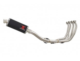 Exhaust System 300mm Oval Black Stainless Silencer YAMAHA...