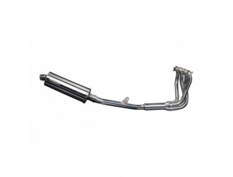 225mm carbon oval silencer full exhaust system kawasaki...