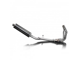 Complete exhaust system 450 mm oval carbon silencer...