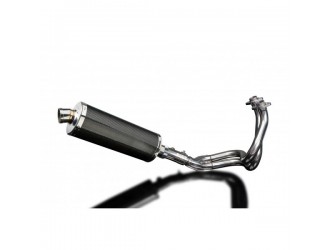 Complete exhaust system 350 mm oval carbon bsau silencers...