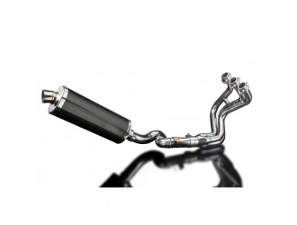 Complete exhaust system 350mm oval carbon silencer yamaha...