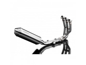 Complete exhaust system 320mm stainless steel silencer...