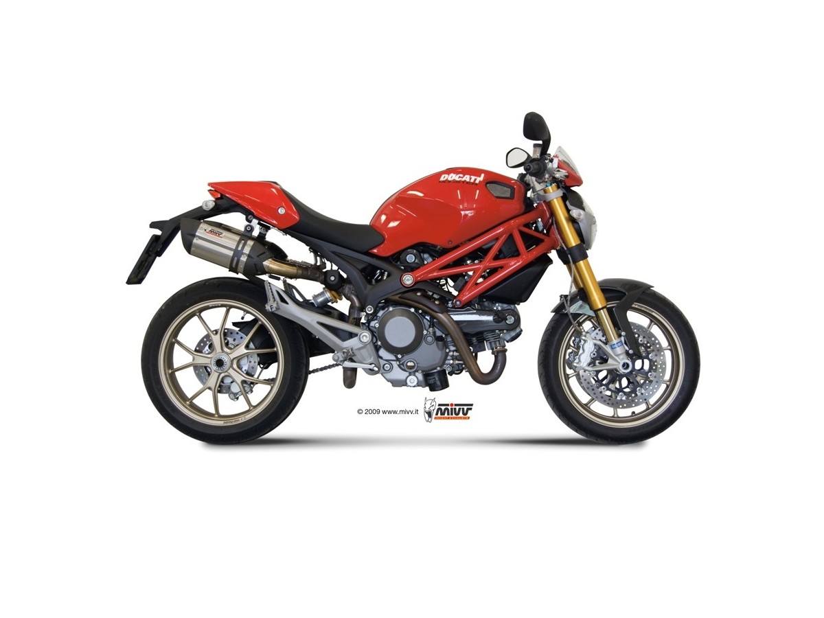 Schalldämpfer Escape Mivv Suono Edelstahl Ducati Monster 796 2010 - 2014