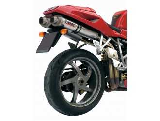 Silencers Exhaust Mivv Oval Stainless Steel Ducati 996...