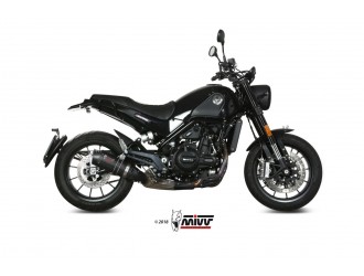 Silencer Exhaust Mivv Oval Carbon With Carbon Cup Benelli...