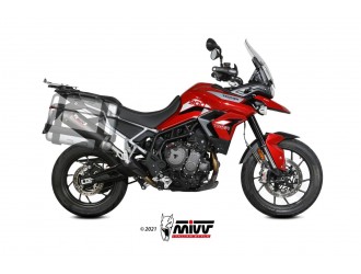 Silencer Exhaust Mivv Oval Carbon With Carbon Cup Triumph...