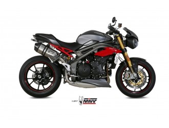 Silencers Exhaust Mivv Speed Edge Stainless Steel Triumph...
