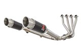 Système D'Échappement 4-2 + Silencieux Ronds En Carbone De 200 mm HONDA CBR 1100 XX Blackbird Black Widow