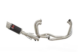 Echappement Complet Silencieux Rond Carbone 200mm HONDA VFR 750 FL-FP 1990-1993 Black Widow