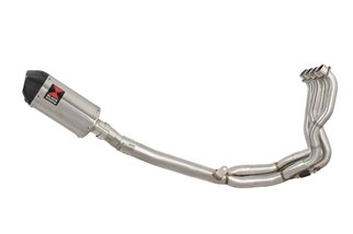 De Cat Auspuff Verbindungsrohr Titan 200mm Oval Schalldämpfer 200St SUZUKI GSXR 1000 L7-M0 Black Widow