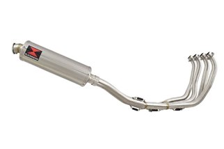 Auspuffanlage 400 mm Runder Edelstahlschalldämpfer YAMAHA YZF1000 R Thunderace 1996-2003 Black Widow