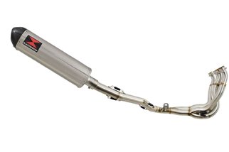 De Cat Vollauspuff Ovaler Schalldämpfer Mit 400 mm Carbonspitze SUZUKI GSXR 1000 L2-L6 2012-2016 Black Widow