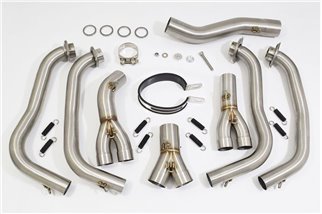 Auspuffanlage Ovaler 400-mm-Schalldämpfer Aus Edelstahl YAMAHA YZF1000 R Thunderace 1996-2003 Black Widow