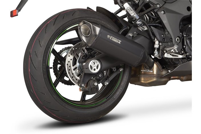 Terminale Scarico Speedpro Cobra Cr2 Hexagon Black Series 2 Kawasaki Ninja H2 Sx -Se -Tourer 2022-2020
