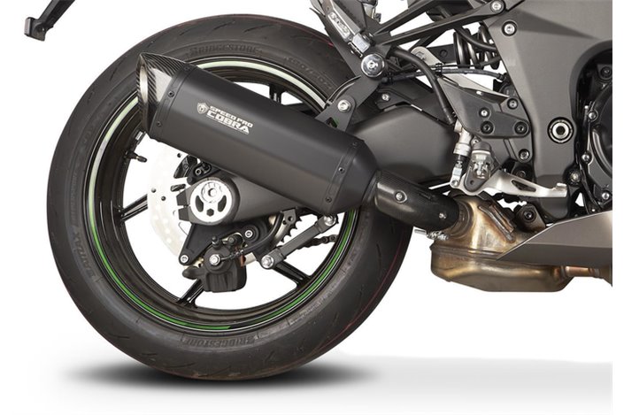 Schalldämpfer Auspuff Speedpro Cobra Cr2 Hexagon Black Series Kawasaki Ninja H2 2016-2015