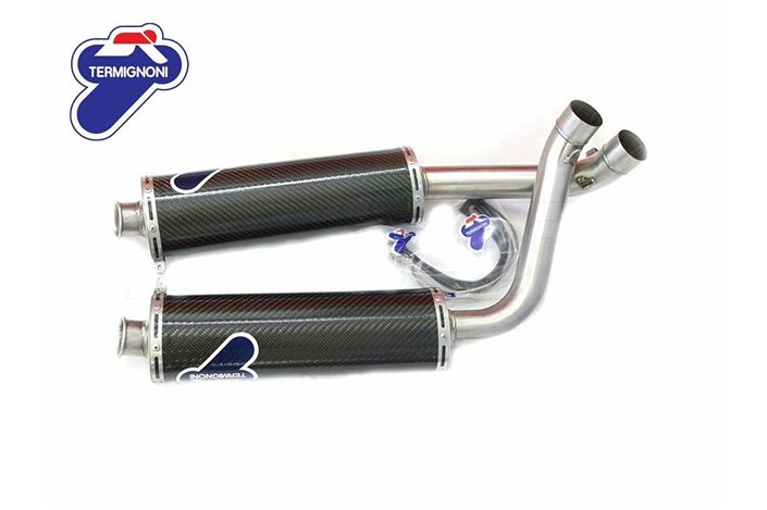 COPPIA TERMINALI RACING CARBONIO TERMIGNONI DUCATI 96103402B 748/916/996/998 1994-2004