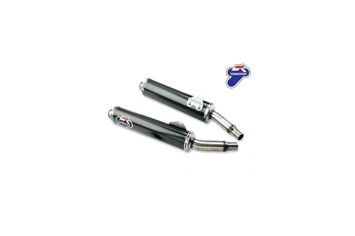 COPPIA TERMINALI RACING CARBONIO TERMIGNONI 96007700B  DUCATI MONSTER MONSTER 620/695/750/800/900/1000/S4 1993-2008