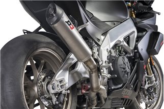 Halbvollständiger Auspuffschalldämpfer Titan Tr-Cone Zugelassen Aprilia RSV4 1000-1100 2018-2020 QD EXHAUST