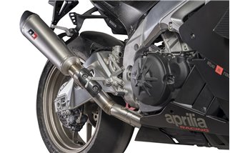 Halbvollständiger Auspuffschalldämpfer Titan Tr-Cone Zugelassen Aprilia RSV4 1000-1100 2018-2020 QD EXHAUST