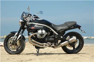 Impianto di Scarico  Terminale “Slip-On” in Titanio TR-Conico Serie Magnum Moto Guzzi Griso 850-1100-1200 8v QD EXHAUST