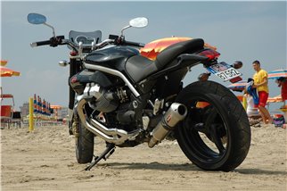 Impianto di Scarico  Terminale “Slip-On” in Titanio TR-Conico Serie Magnum Moto Guzzi Griso 850-1100-1200 8v QD EXHAUST