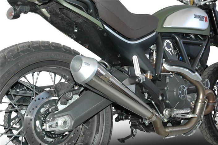 Maxcone Silver Euro4 Ducati Scrambler QD Auspuffanlage