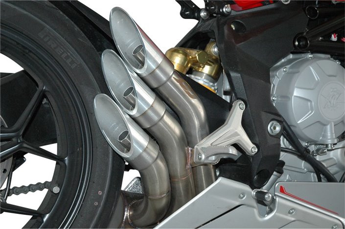 Power-Gun Euro3-Terminal-Auspuffanlage MV Agusta F3 675/800 QD