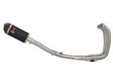 Sistema Di Scarico Con Silenziatore Ovale Da 200 mm Con Punta In Carbonio Inossidabile Nero YAMAHA Yamaha FZR 600 FZR600R 4JH Fo