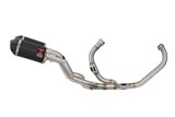 Sistema Di Scarico Di Alto Livello Silenziatori Ovali In Carbonio Nero Da 200 mm HONDA VTR1000 F Firestorm (SC36) Black Widow