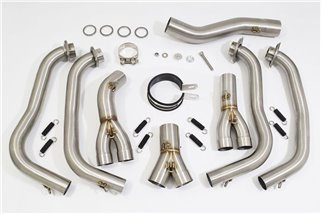 360 mm Gp Runder Schalldämpfer Aus Schwarzem Edelstahl YAMAHA YZF1000 R Thunderace 1996-2003 Black Widow