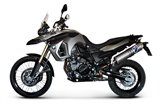 SCARICO TERMINALE SLIP ON OVAL TERMIGNONI BW01080INO BMW 650 GS 2009-2015 OMOLOGATO CARBON LOOK INOX